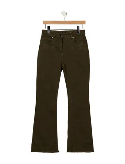 Pre-owned Etro Mid-rise Flared Jeans W/ Tags In Green