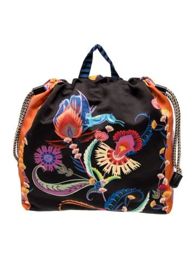 Pre-owned Etro Nylon Backpack In Blue