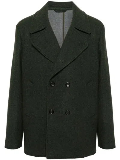Etro Peacoat W/welt Pockets And Sleeve's In Green