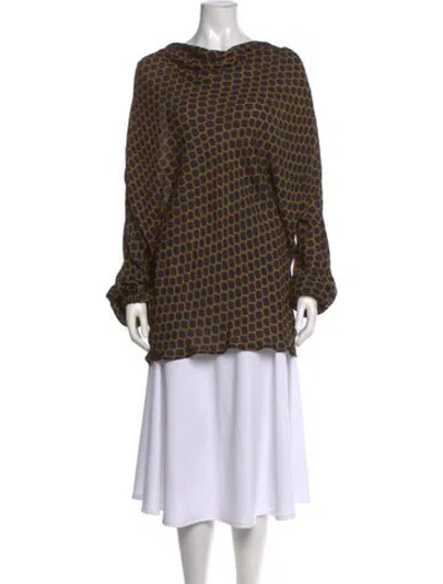 Pre-owned Etro Silk Patterned Tunic In Multicolor