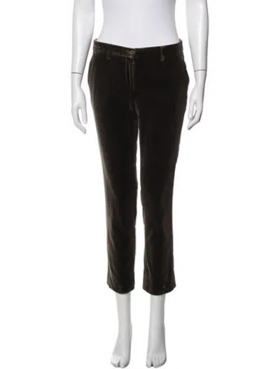 Pre-owned Etro Skinny Leg Pants In Green