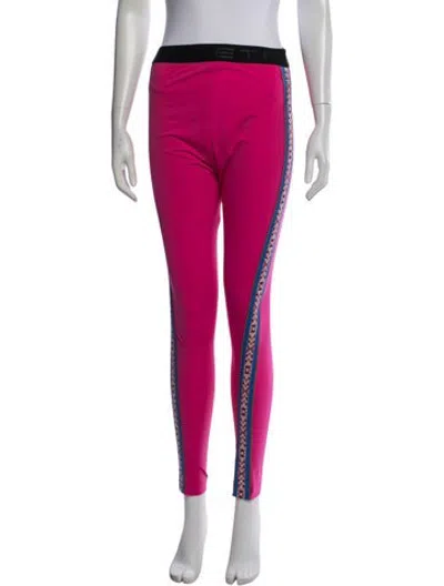 Pre-owned Etro Skinny Leg Pants In Pink