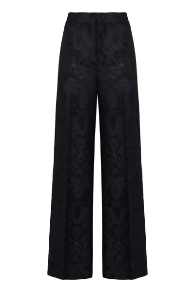 Etro Straight-leg Trousers In Black