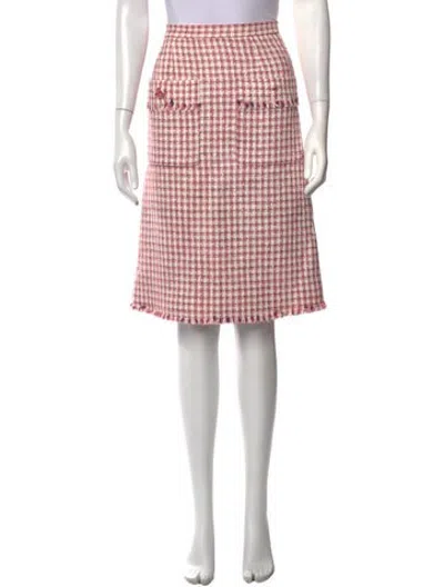 Pre-owned Etro Virgin Wool Knee-length Skirt In Pink