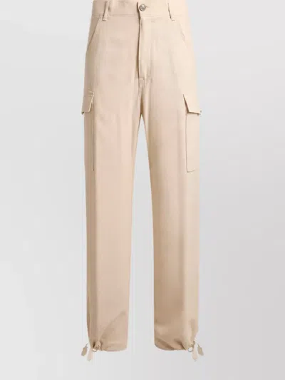 Etro Viscose Pants In Neutral