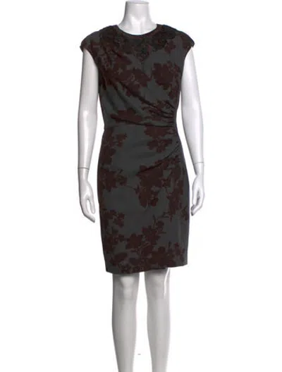 Pre-owned Etro Wool Knee-length Dress In Grey