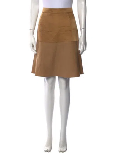 Pre-owned Etro Wool Knee-length Skirt In Orange