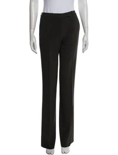 Pre-owned Etro Wool Straight Leg Pants In Black