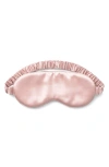 Eucalypso Tencel® Lyocell Satin Sleep Mask In Whisper Pink