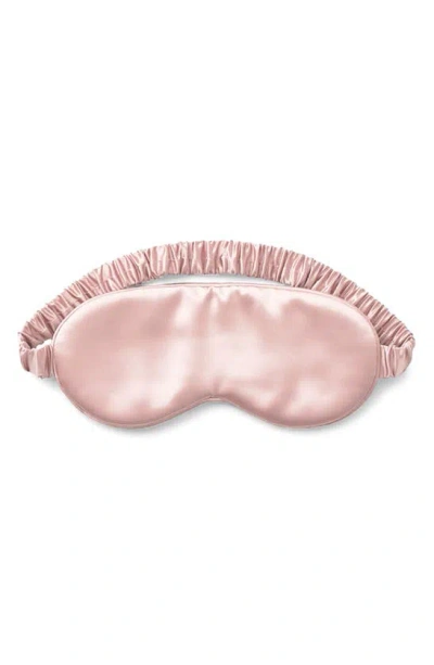 Eucalypso Tencel® Lyocell Satin Sleep Mask In Whisper Pink