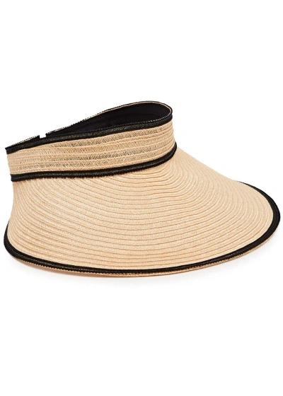 Eugenia Kim Trixie Straw Visor In Neutral