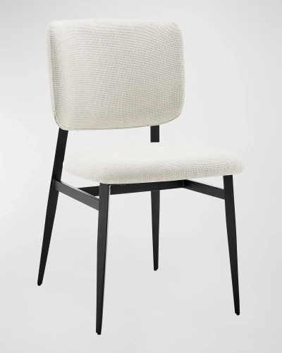 Euro Style Felipe Side Chair, Beige Fabric In Neutral