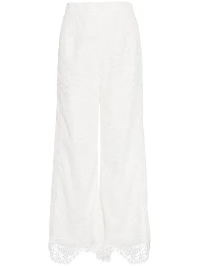 Evarae Vida Wide-leg Trousers In White