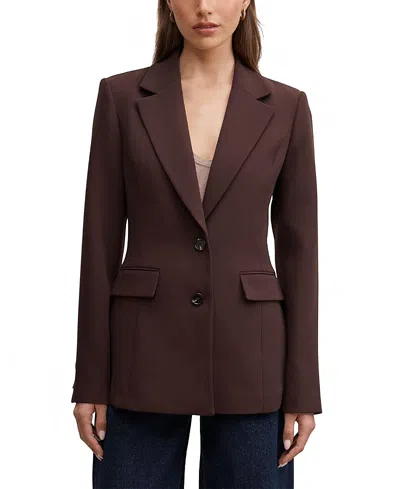 Ever New Women's Lee Nipped Waist Blazer In Brown