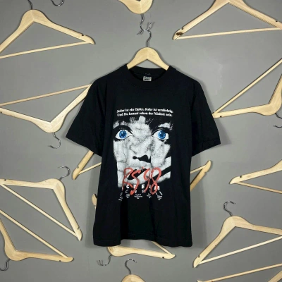 Pre-owned Expert Horror X Movie Vintage 1998 Scream Horror Movie T-shirt In Black