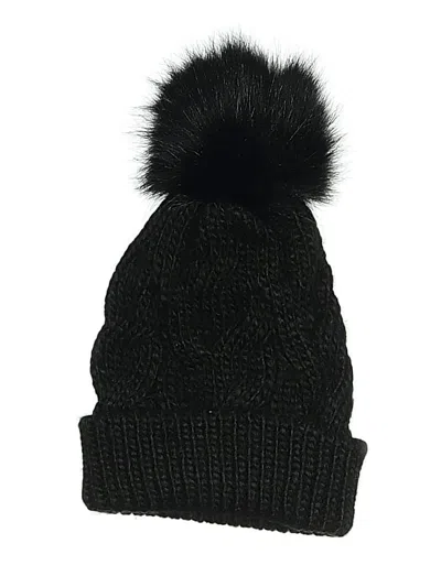 Pre-owned Express Beanie Hat In Black