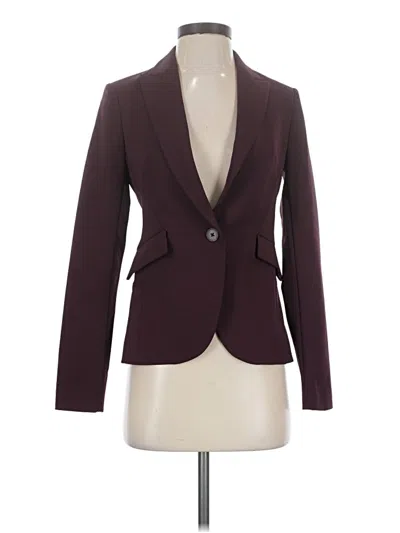 Pre-owned Express Blazer Jacket In Burgundy