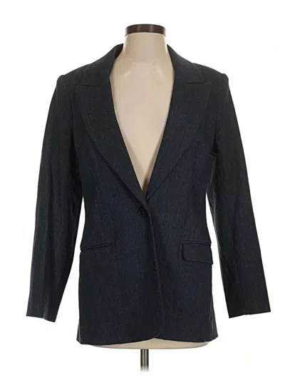 Pre-owned Express Blazer Jacket In Gray