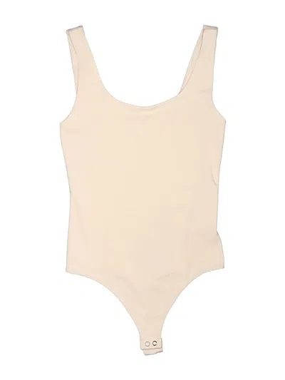 Pre-owned Express Bodysuit In Tan