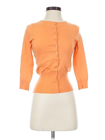 Pre-owned Express Cardigan Sweater In Orange