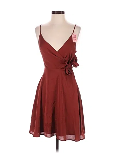 Express Casual Dress In Burgundy