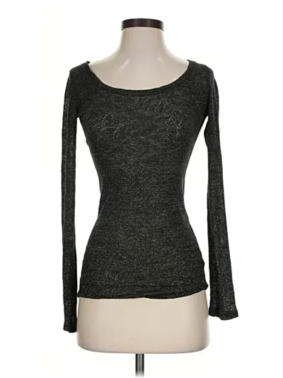 Pre-owned Express Long Sleeve T-shirt In Gray