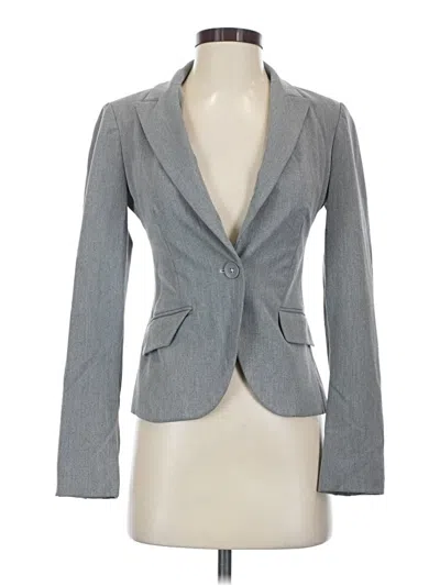 Pre-owned Express Outlet Blazer Jacket In Gray