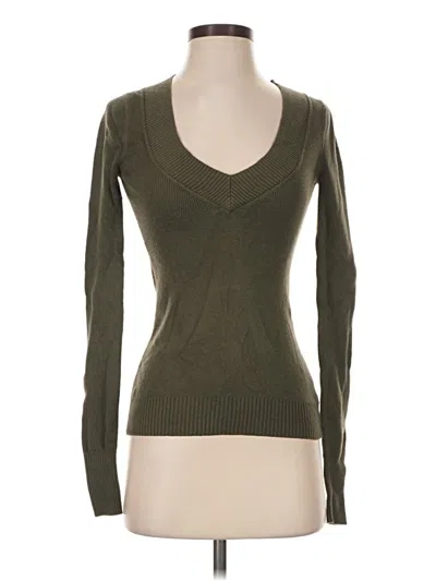 Pre-owned Express Pullover Sweater In Green