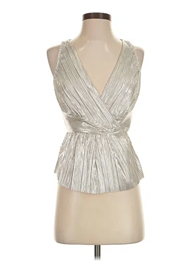 Express Sleeveless Blouse In Silver