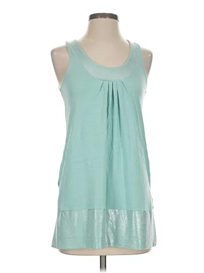 Pre-owned Express Sleeveless Blouse In Teal