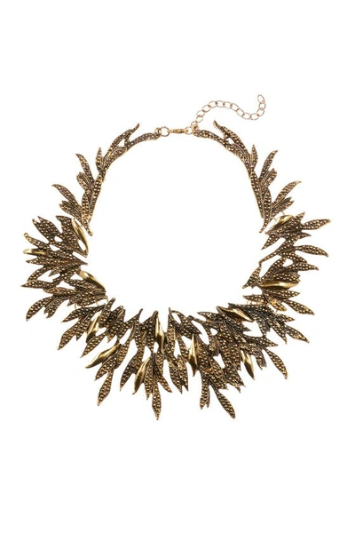Eye Candy Los Angeles Fall Necklace In Brown