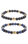 Eye Candy Los Angeles Mark 2-piece Bracelet Set In Blue