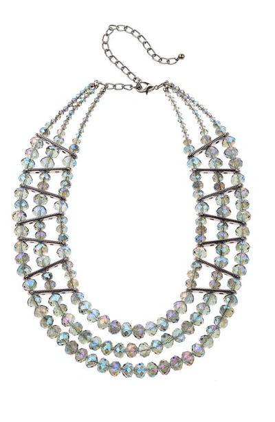 Eye Candy Los Angeles The Luxe Collection Amsterdam Statement Necklace In Grey