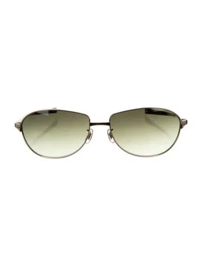Pre-owned Eyevan 7285 Aviator Gradient Sunglasses W/ Tags In Green