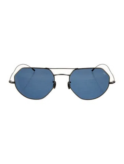 Pre-owned Eyevan 7285 Aviator Tinted Sunglasses W/ Tags In Silver