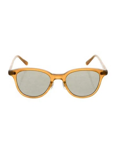 Pre-owned Eyevan 7285 Narrow Tinted Sunglasses W/ Tags In Brown
