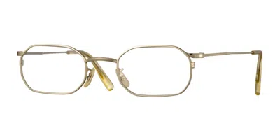 Eyevan Swinger Ysv Men's Glasses Gold Size 46 - Free Lenses - Blue Light Block Available In Yellow Gold