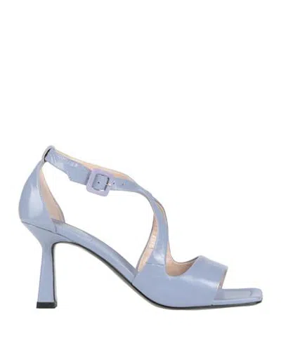 Fabi Woman Sandals Lilac Size 9 Leather In Purple