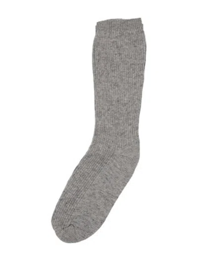 Pre-owned Fabiana Filippi Grey Merino Wool Socks W/tags