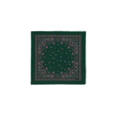 Fable England Eve Bandana Scarf In Green