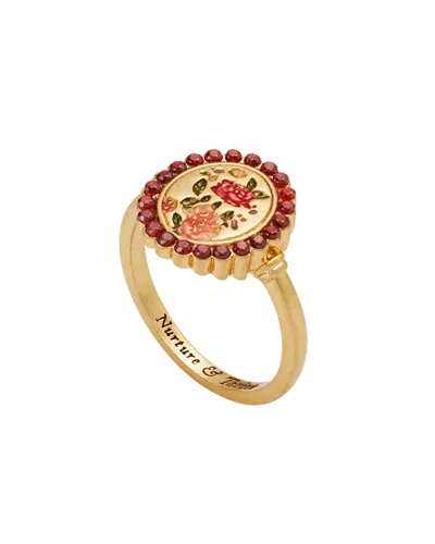 Fable England Eve Floral Ring In Gold