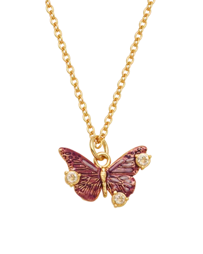 Fable England Hera Butterfly Necklace In Gold