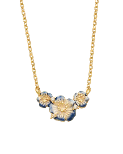 Fable England Larkspur Choker Necklace In Gold