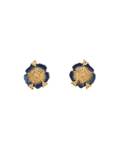 Fable England Larkspur Stud Earrings In Gold