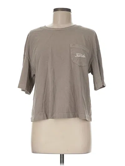 Pre-owned Fabletics Short Sleeve T-shirt In Gray