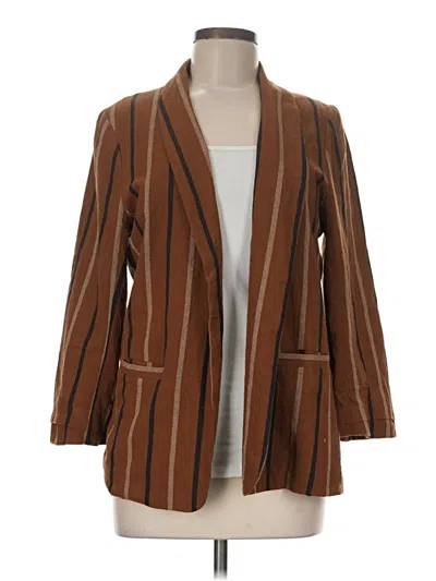Pre-owned Fab'rik Blazer Jacket In Brown