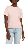 Faherty Sunwashed Organic Cotton T-shirt In Peach Whip