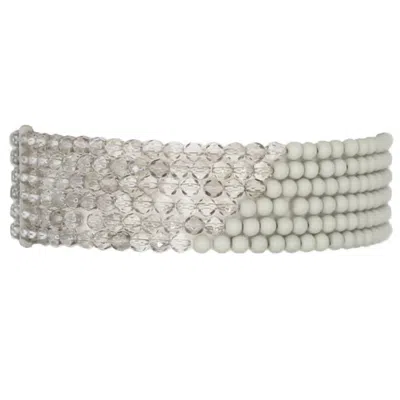 Fairchild Baldwin Women's Grey / Neutrals Masai Choker Necklace - Cement In Gray