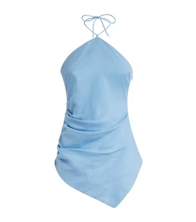 Faithfull Linen Natalia Top In Blue