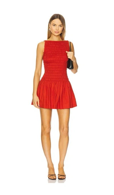 Faithfull The Brand Maria Mini Dress In Red